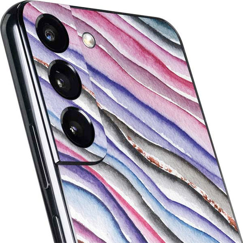 Violet Watercolor Geode Galaxy S22 Plus Skin