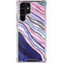 Violet Watercolor Geode Galaxy S22 Ultra Clear Case