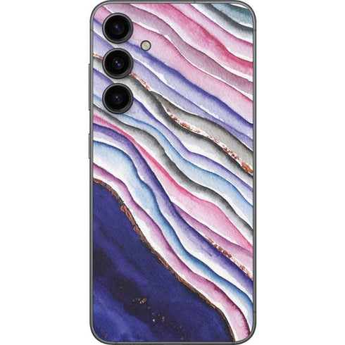 Violet Watercolor Geode Galaxy S23 FE Skin