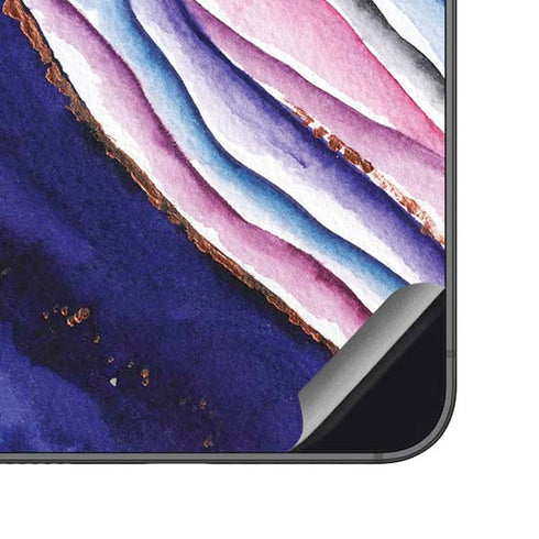 Violet Watercolor Geode Galaxy S23 FE Skin