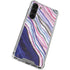 Violet Watercolor Geode Galaxy S23 Plus Clear Case
