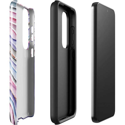 Violet Watercolor Geode Galaxy S23 Plus Pro Case