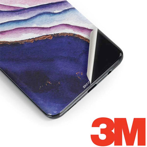 Violet Watercolor Geode Galaxy S9 Skin