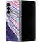 Violet Watercolor Geode Galaxy Z Fold4 5G Skin