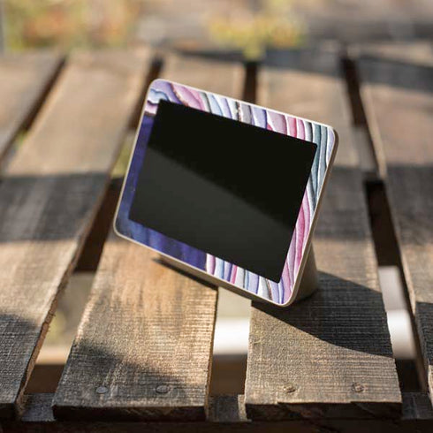 Violet Watercolor Geode Google Home Hub Skin