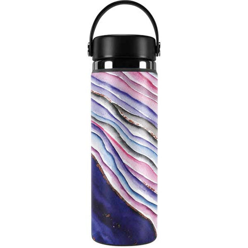 Violet Watercolor Geode Hydro Flask 20oz Wide Mouth Skin