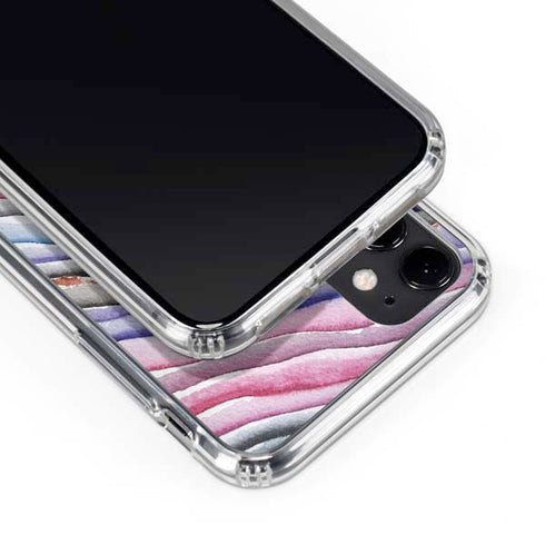 Violet Watercolor Geode iPhone 11 Clear Case