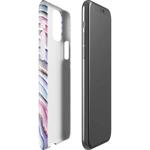 Violet Watercolor Geode iPhone 11 Pro Lite Case