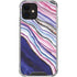 Violet Watercolor Geode iPhone 12 Clear Case