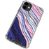 Violet Watercolor Geode iPhone 12 Clear Case