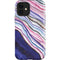 Violet Watercolor Geode iPhone 12 Impact Case