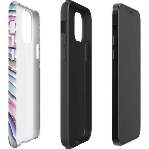 Violet Watercolor Geode iPhone 12 Impact Case
