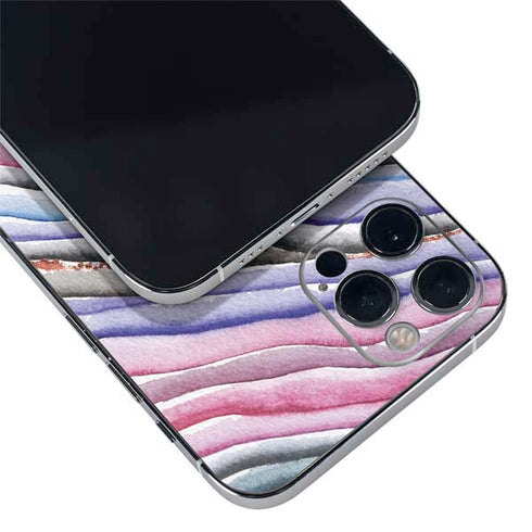 Violet Watercolor Geode iPhone 12 Pro Skin