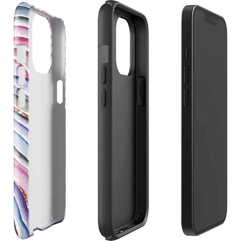 Violet Watercolor Geode iPhone 13 Pro Max Impact Case