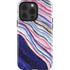 Violet Watercolor Geode iPhone 15 Pro Impact Case