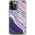 Violet Watercolor Geode iPhone 15 Pro Max Clear Case