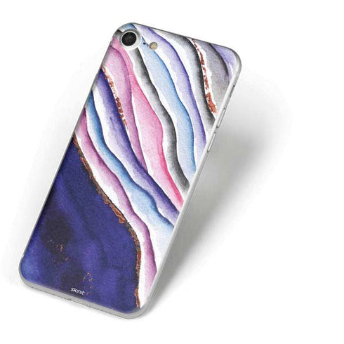 Violet Watercolor Geode iPhone 8 Skin