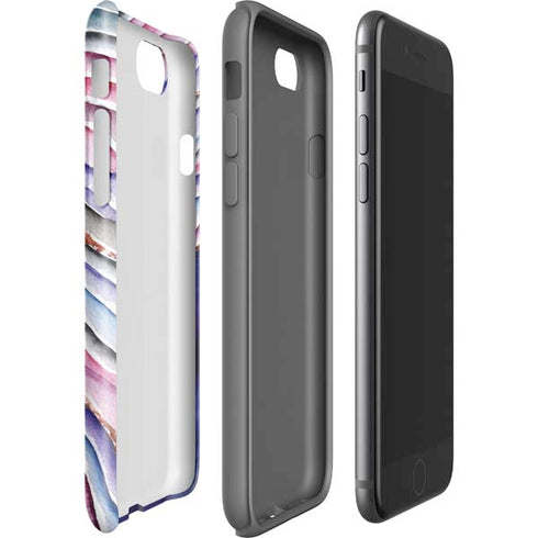 Violet Watercolor Geode iPhone SE (2nd & 3rd Gen) Pro Case