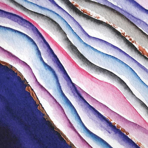 Violet Watercolor Geode iPhone XS Max Skin