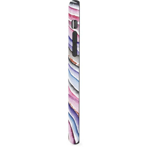 Violet Watercolor Geode iPhone XS Pro Case