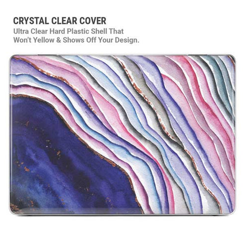 Violet Watercolor Geode MacBook Air 13in M1 (2021) Case plus Skin