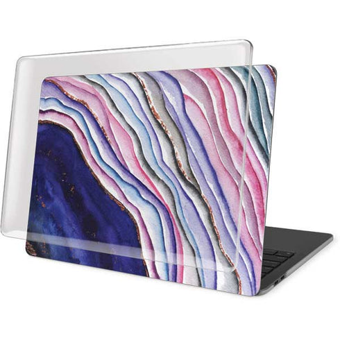 Violet Watercolor Geode MacBook Pro 13in (2020) Case plus Skin