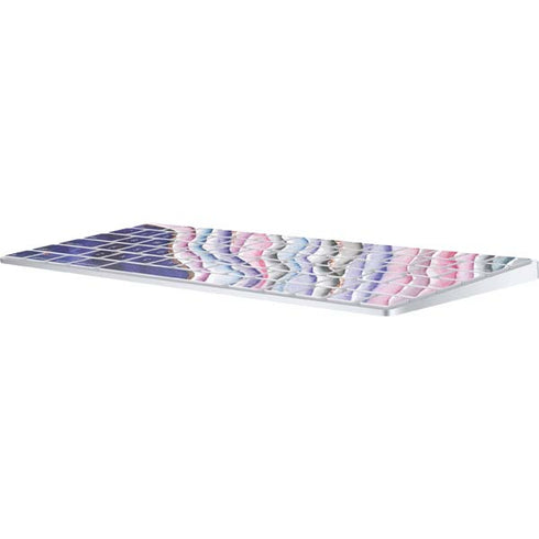 Violet Watercolor Geode Magic Keyboard Skin