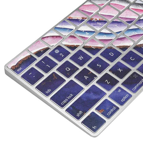 Violet Watercolor Geode Magic Keyboard Skin
