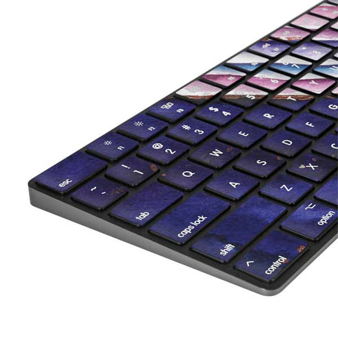 Violet Watercolor Geode Magic Keyboard with Numeric Keypad Skin