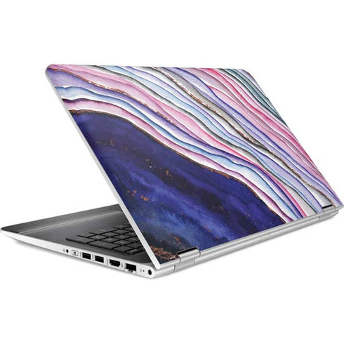 Violet Watercolor Geode HP Pavilion Skin