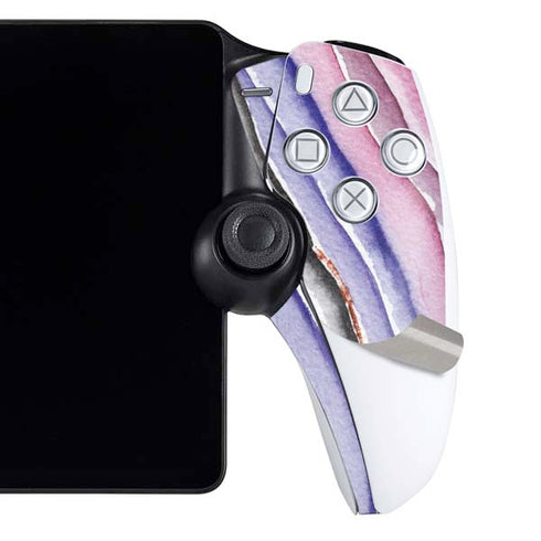 Violet Watercolor Geode PlayStation Portal Remote Player Skin