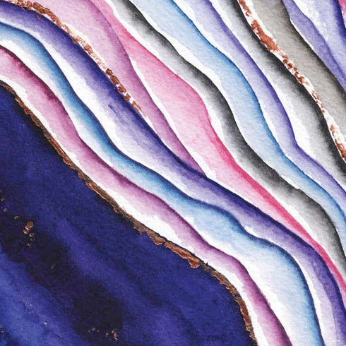 Violet Watercolor Geode PS4 Console and Controller Bundle Skin