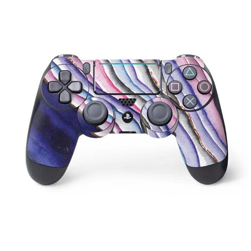 Violet Watercolor Geode PS4 Pro/Slim Controller Skin