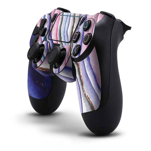 Violet Watercolor Geode PS4 Pro/Slim Controller Skin