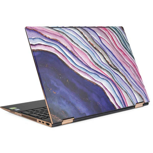 Violet Watercolor Geode HP Spectre Skin
