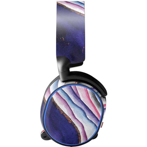 Violet Watercolor Geode SteelSeries Arctis 5 Skin