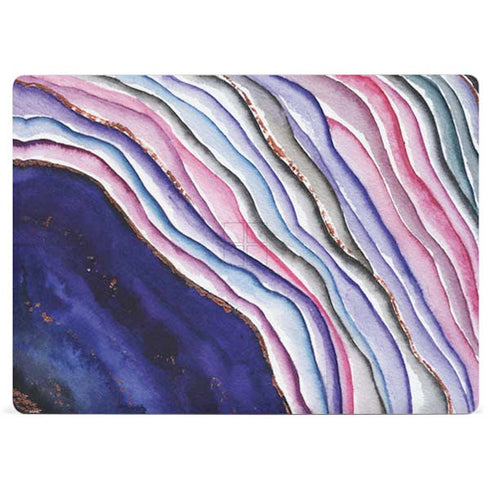 Violet Watercolor Geode Surface Laptop 3 13.5in Skin