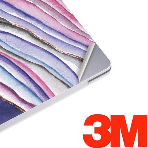 Violet Watercolor Geode Surface Laptop 3 13.5in Skin