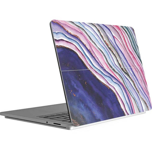 Violet Watercolor Geode Surface Laptop Studio Skin