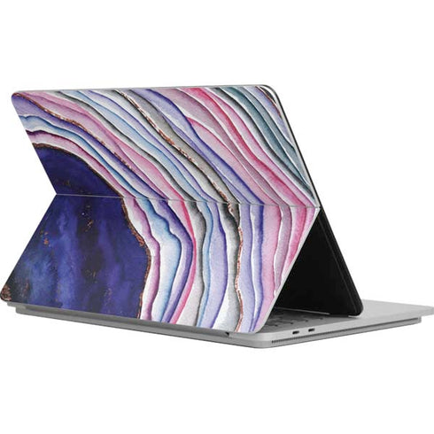 Violet Watercolor Geode Surface Laptop Studio Skin