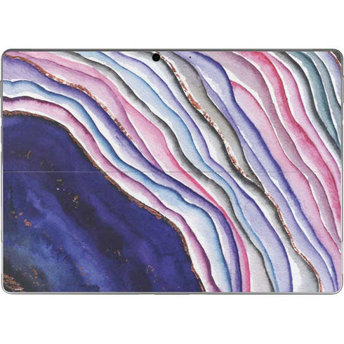 Violet Watercolor Geode Surface Pro 8 Skin