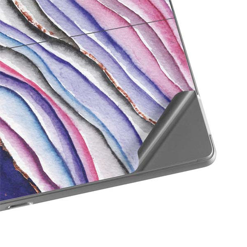Violet Watercolor Geode Surface Pro 8 Skin