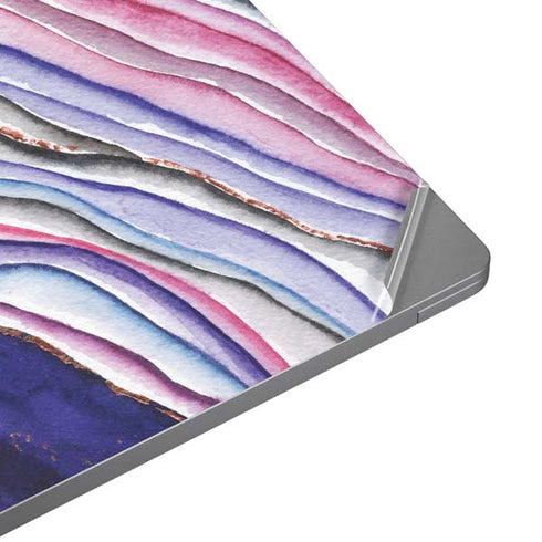 Violet Watercolor Geode Universal Laptop 12in (9.8 x 6.8in) Skin
