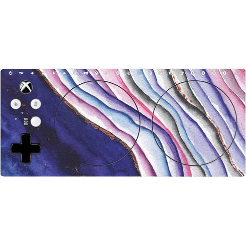 Violet Watercolor Geode Xbox Adaptive Controller Skin