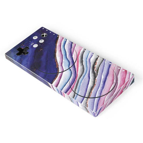Violet Watercolor Geode Xbox Adaptive Controller Skin