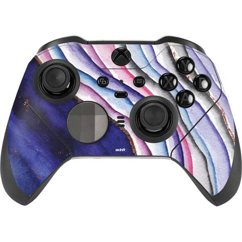 Violet Watercolor Geode Xbox Elite Wireless Controller Series 2 Skin