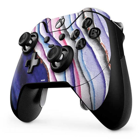 Violet Watercolor Geode Xbox One Elite Controller Skin