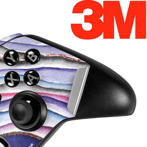 Violet Watercolor Geode Xbox One Elite Controller Skin