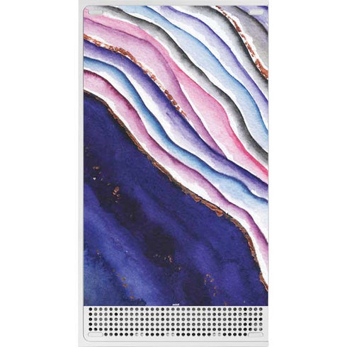 Violet Watercolor Geode Xbox Series S Skins
