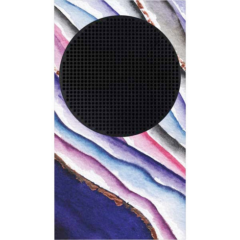 Violet Watercolor Geode Xbox Series S Console Skin